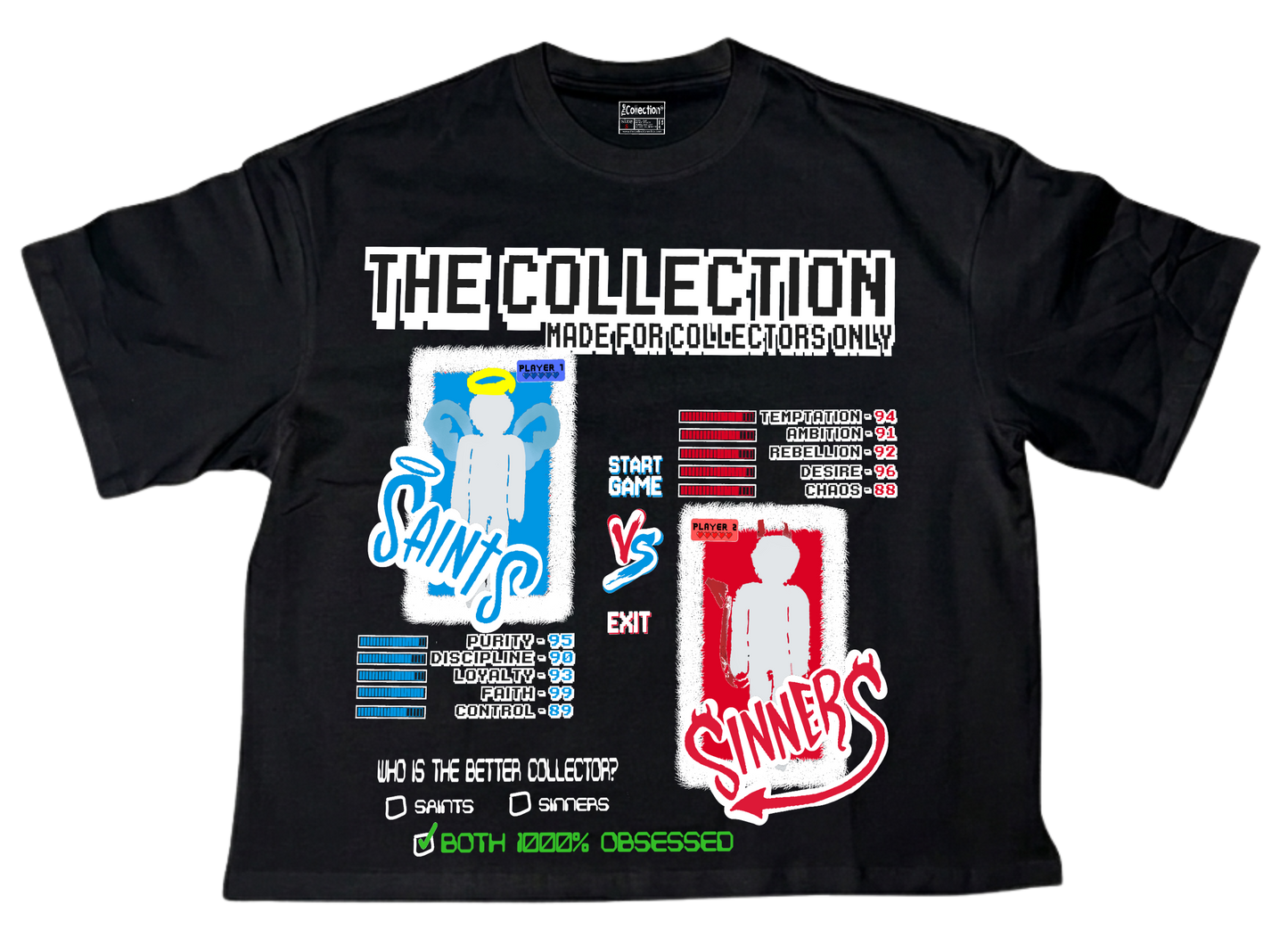 SAINTS VS SINNERS TEE