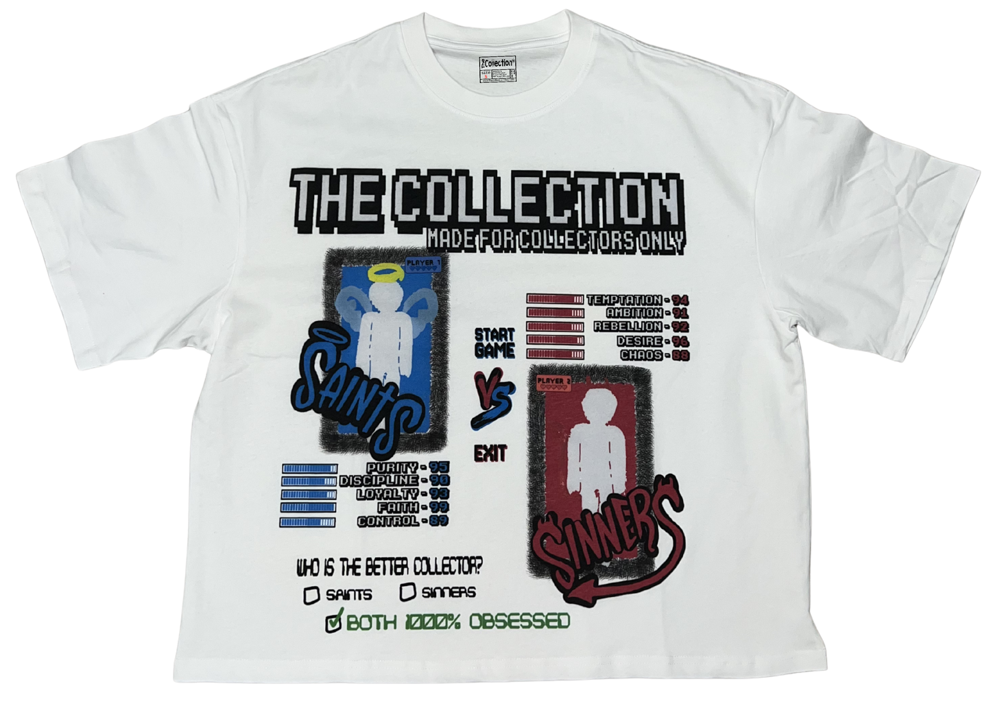 SAINTS VS SINNERS TEE